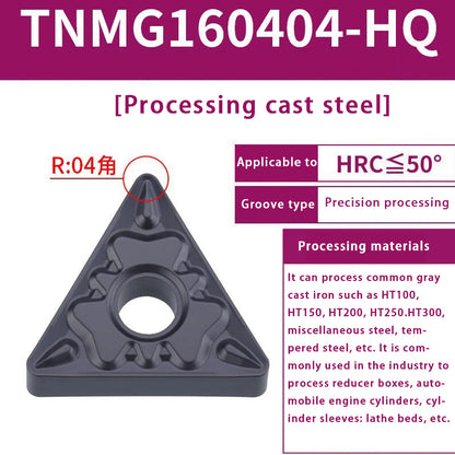 120-TNMG160404R/L-VF/S Steel Parts Fine Turning Triangular Grooving Knife Shandong Denso Pricision Tools Co.,Ltd.