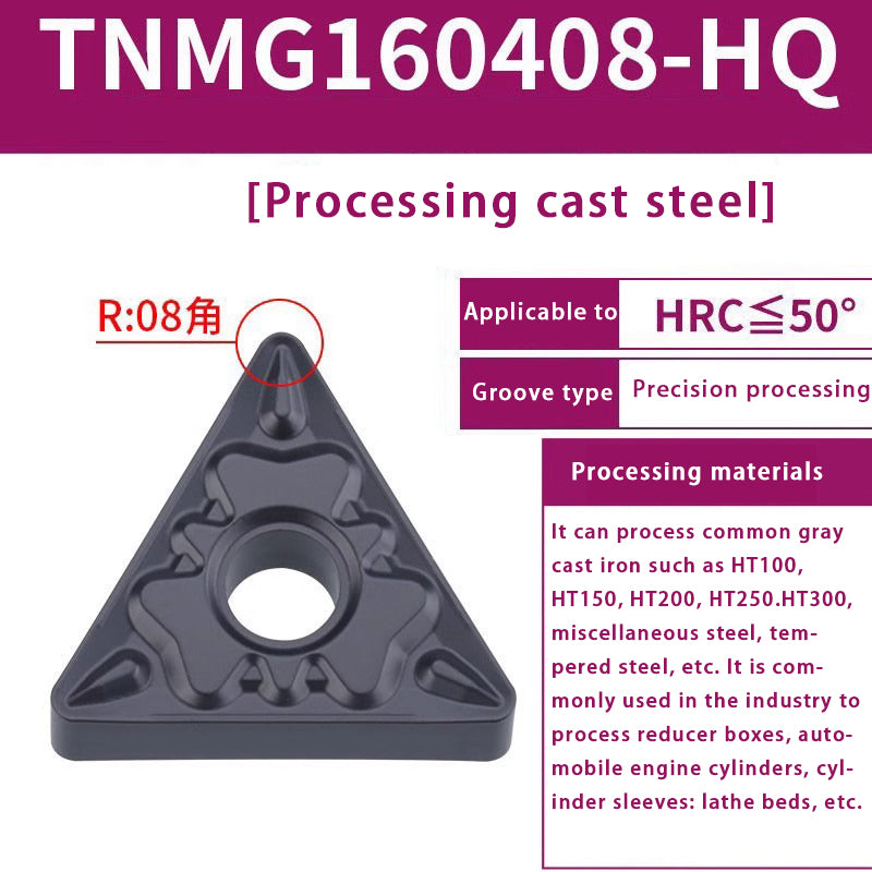 120-TNMG160404R/L-VF/S Steel Parts Fine Turning Triangular Grooving Knife Shandong Denso Pricision Tools Co.,Ltd.