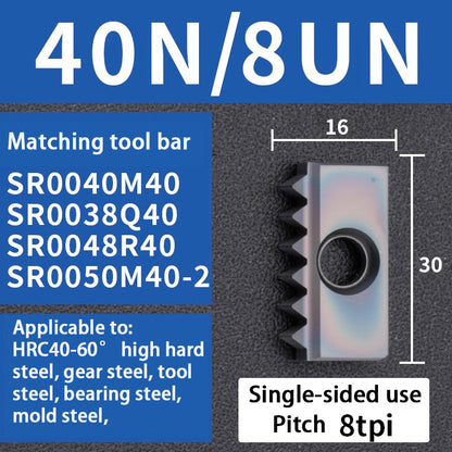 95-Comb milling blade/thread milling blade/comb blade 12/14/21/30 40N Shandong Denso Pricision Tools Co.,Ltd.