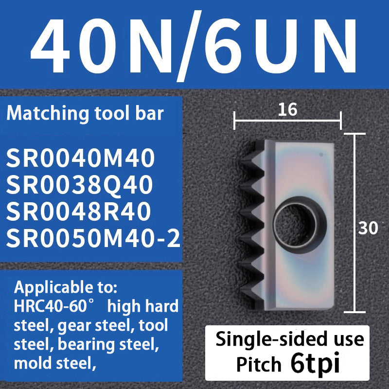 95-Comb milling blade/thread milling blade/comb blade 12/14/21/30 40N Shandong Denso Pricision Tools Co.,Ltd.