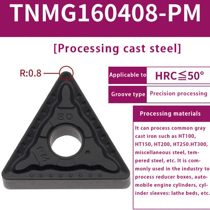 120-TNMG160404R/L-VF/S Steel Parts Fine Turning Triangular Grooving Knife Shandong Denso Pricision Tools Co.,Ltd.