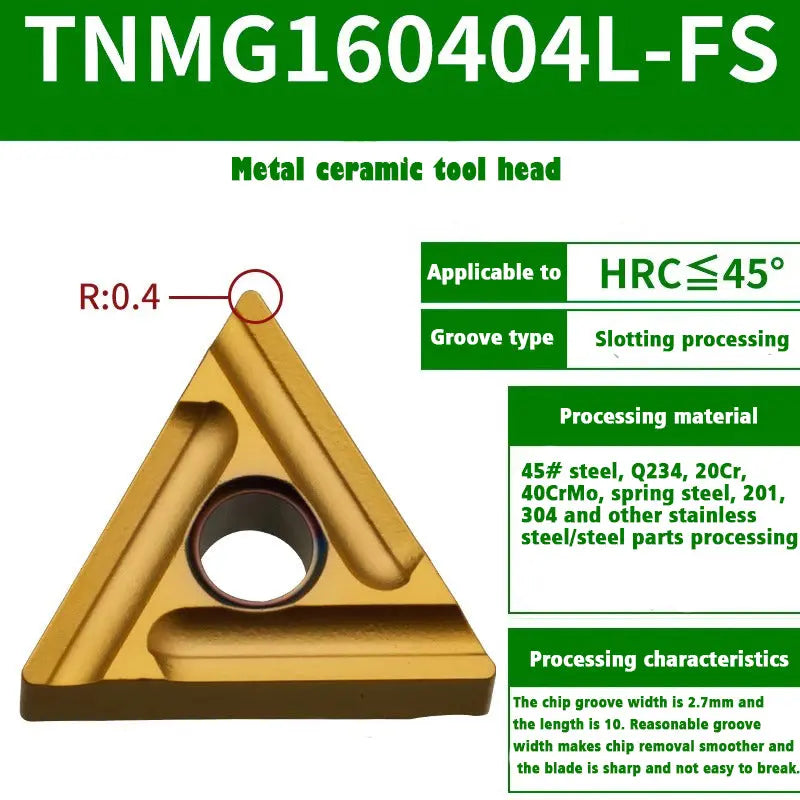 64-Ceramic blade TNMG1604 external turning tool Shandong Denso Pricision Tools Co.,Ltd.