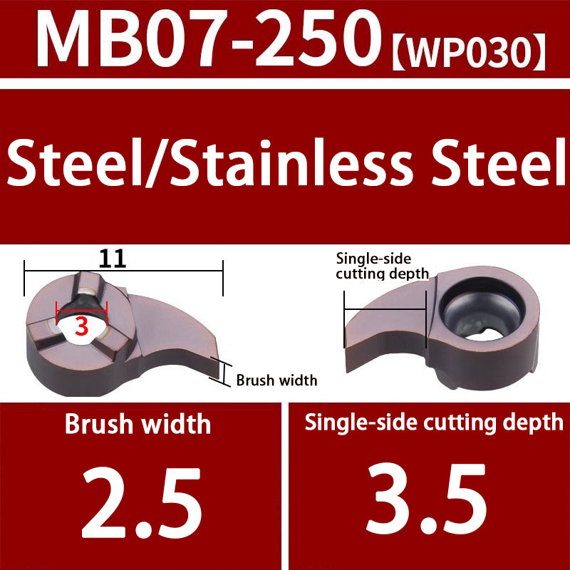 103-comma blade MB09GR/07GR/05GR small hole grooving tool bar inner hole cutting tool Shandong Denso Pricision Tools Co.,Ltd.