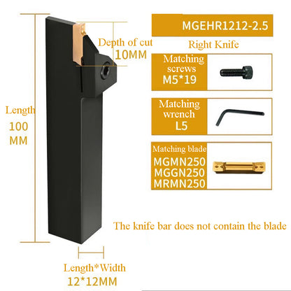 1002-MGEHR2020-3 straight  knife lathe tool lengthened cutting knife slotting knife