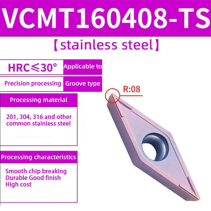 85-VBMT/VCMT/VCGT/VBGT tungsten steel blade diamond head Shandong Denso Pricision Tools Co.,Ltd.