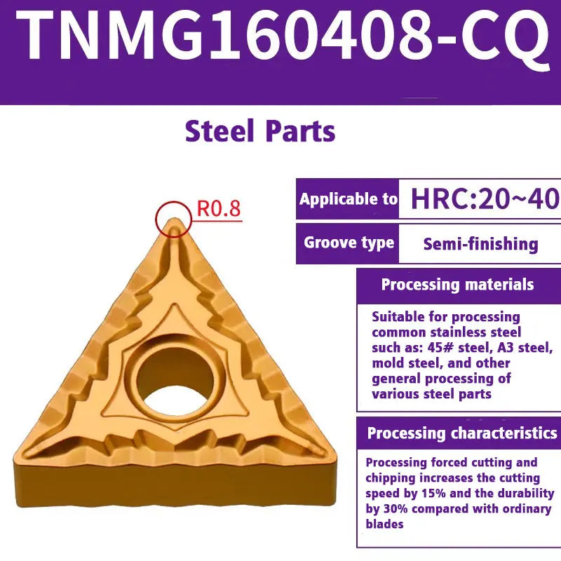 TNMG160404/08 triangle alloy cutter head Shandong Denso Pricision Tools Co.,Ltd.