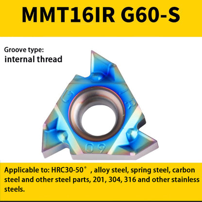 94-Colorful internal/external thread blade MMT 16IR/ER1.5-3.0 teeth steel parts high hardness special Shandong Denso Pricision Tools Co.,Ltd.