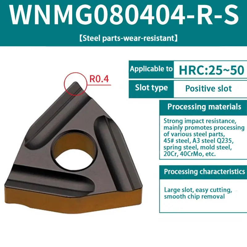 71-WNMG080408/04 Hardened alloy wear-resistant cutter head for steel parts Shandong Denso Pricision Tools Co.,Ltd.