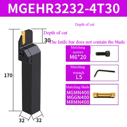 1002-MGEHR2020-3 straight  knife lathe tool lengthened cutting knife slotting knife