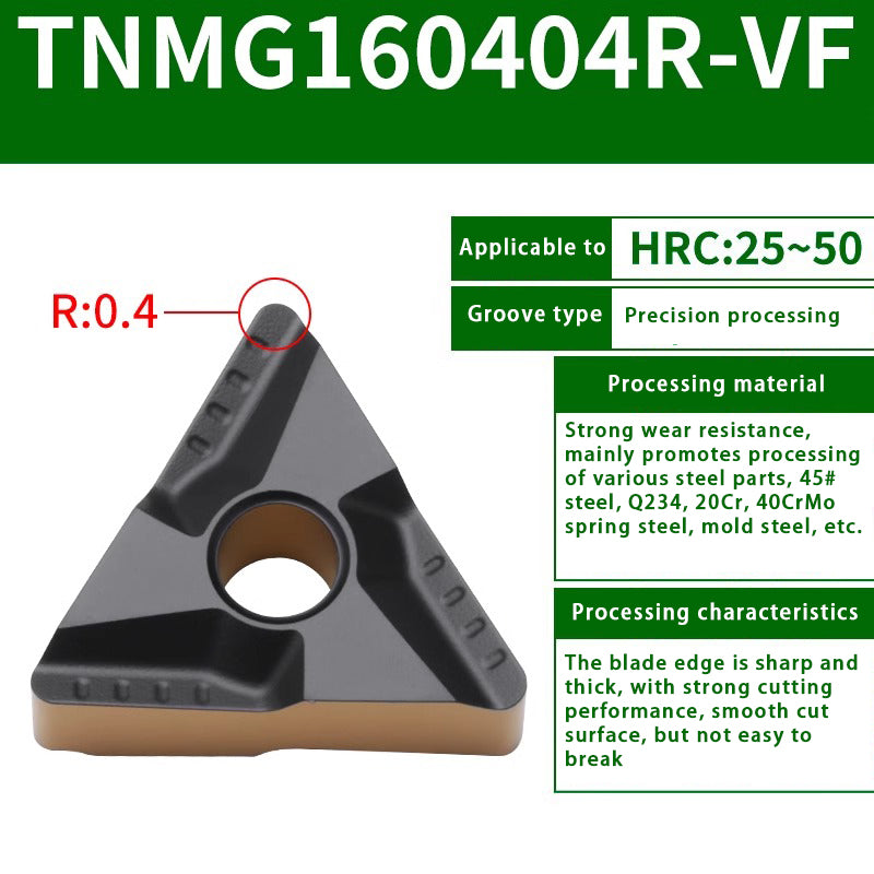 119-TNMG160404R/L-VF/S Steel Parts Fine Turning Triangular Grooving Knife Shandong Denso Pricision Tools Co.,Ltd.