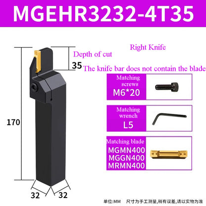 1002-MGEHR2020-3 straight  knife lathe tool lengthened cutting knife slotting knife