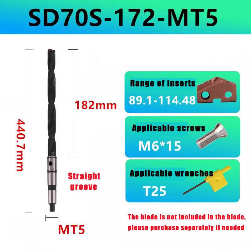 3014-Taper shank spade drill deep hole drill crown drill arbor blade knife grain