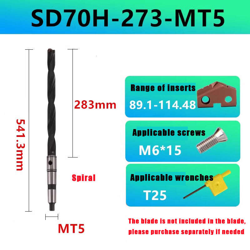 3014-Taper shank spade drill deep hole drill crown drill arbor blade knife grain