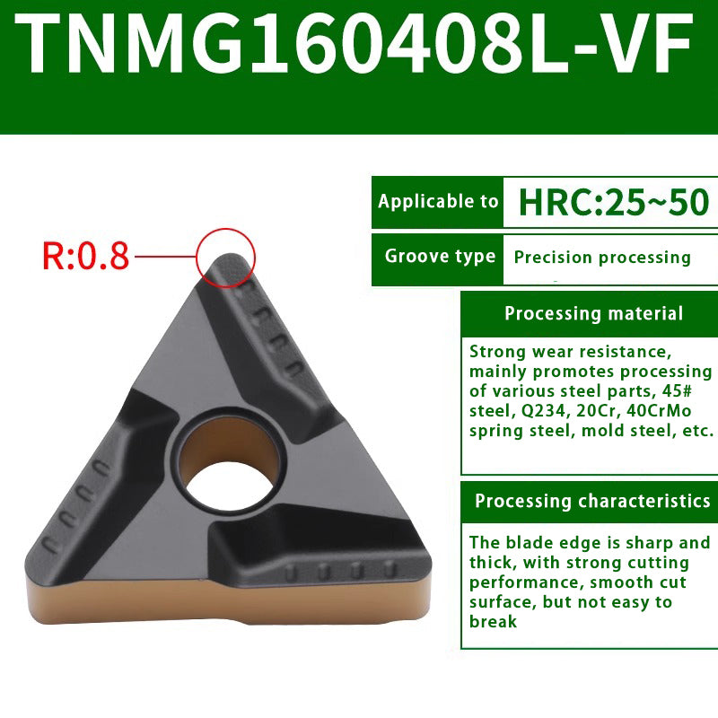 119-TNMG160404R/L-VF/S Steel Parts Fine Turning Triangular Grooving Knife Shandong Denso Pricision Tools Co.,Ltd.