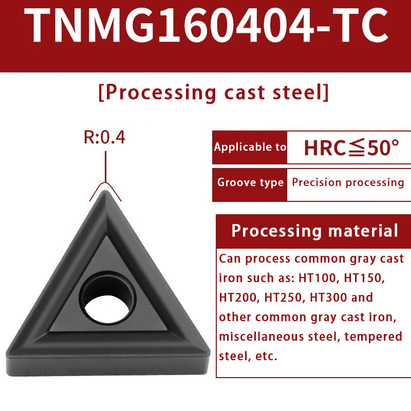 120-TNMG160404R/L-VF/S Steel Parts Fine Turning Triangular Grooving Knife Shandong Denso Pricision Tools Co.,Ltd.