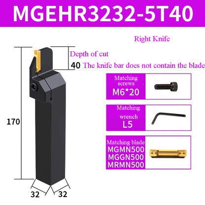 1002-MGEHR2020-3 straight  knife lathe tool lengthened cutting knife slotting knife