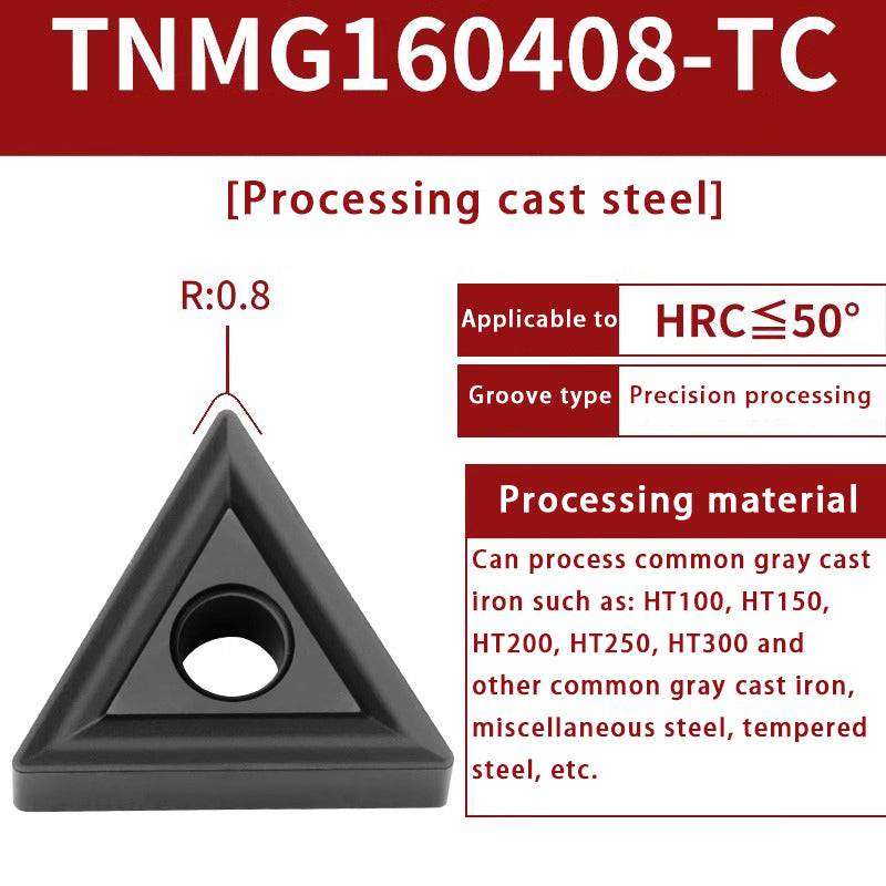 120-TNMG160404R/L-VF/S Steel Parts Fine Turning Triangular Grooving Knife Shandong Denso Pricision Tools Co.,Ltd.