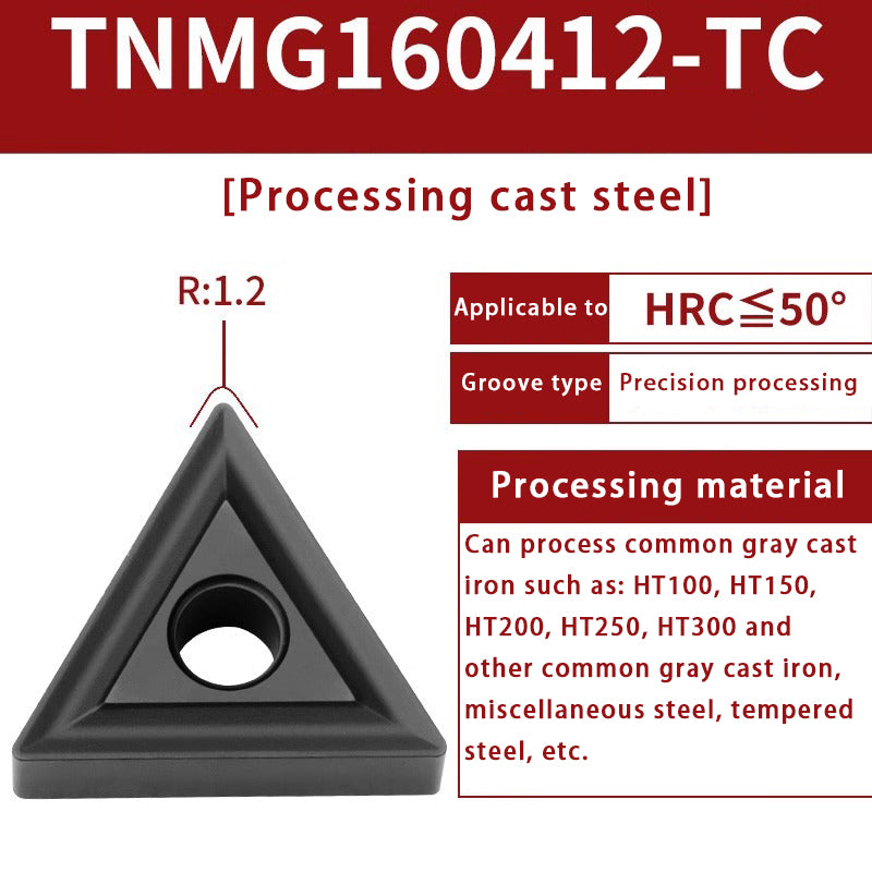 120-TNMG160404R/L-VF/S Steel Parts Fine Turning Triangular Grooving Knife Shandong Denso Pricision Tools Co.,Ltd.