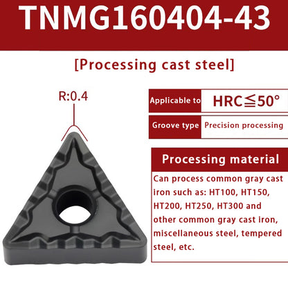 120-TNMG160404R/L-VF/S Steel Parts Fine Turning Triangular Grooving Knife Shandong Denso Pricision Tools Co.,Ltd.