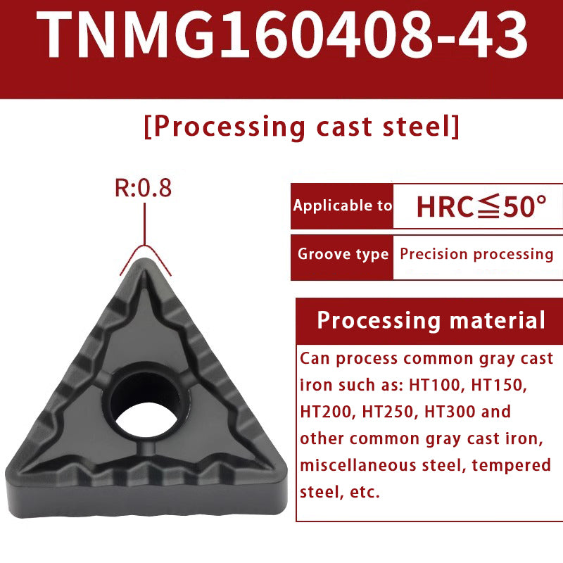 120-TNMG160404R/L-VF/S Steel Parts Fine Turning Triangular Grooving Knife Shandong Denso Pricision Tools Co.,Ltd.