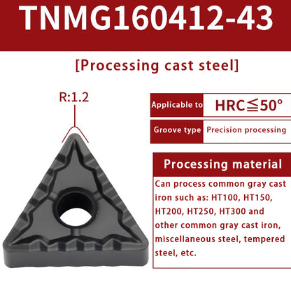 120-TNMG160404R/L-VF/S Steel Parts Fine Turning Triangular Grooving Knife Shandong Denso Pricision Tools Co.,Ltd.