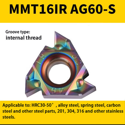 94-Colorful internal/external thread blade MMT 16IR/ER1.5-3.0 teeth steel parts high hardness special Shandong Denso Pricision Tools Co.,Ltd.