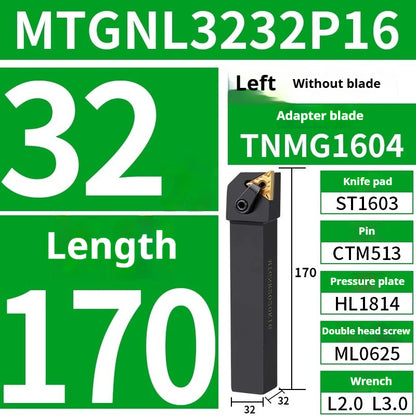 3039-External turning tool bar MTGNR2020K16/2525M16 triangular external turning tool bar/lathe tool