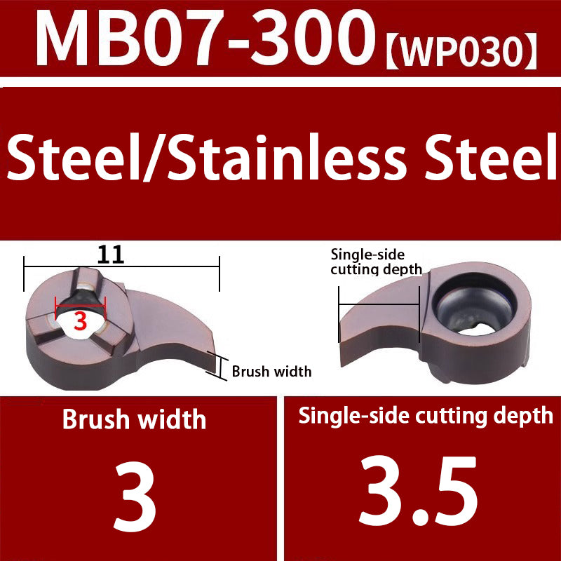 103-comma blade MB09GR/07GR/05GR small hole grooving tool bar inner hole cutting tool Shandong Denso Pricision Tools Co.,Ltd.