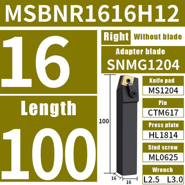 3037-External turning tool bar 75 degree CNC turning tool bar MSBNR/L ordinary machine clamp turning tool bar square blade