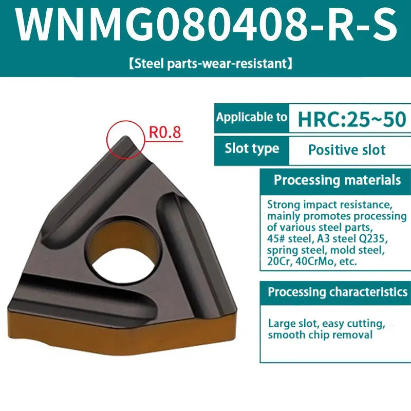 71-WNMG080408/04 Hardened alloy wear-resistant cutter head for steel parts Shandong Denso Pricision Tools Co.,Ltd.