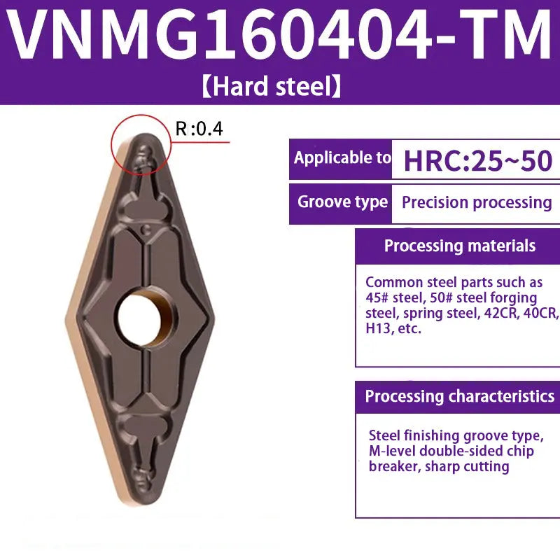 VNMG160408/08 Turning inserts Turning slotting diamond turning tools Shandong Denso Pricision Tools Co.,Ltd.