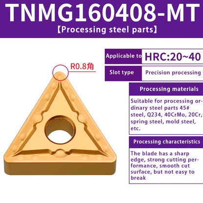 120-TNMG160404R/L-VF/S Steel Parts Fine Turning Triangular Grooving Knife Shandong Denso Pricision Tools Co.,Ltd.