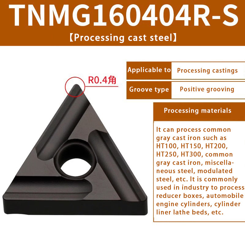 119-TNMG160404R/L-VF/S Steel Parts Fine Turning Triangular Grooving Knife Shandong Denso Pricision Tools Co.,Ltd.