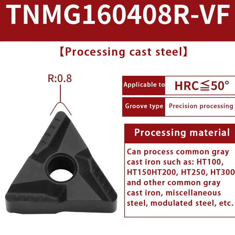 119-TNMG160404R/L-VF/S Steel Parts Fine Turning Triangular Grooving Knife Shandong Denso Pricision Tools Co.,Ltd.