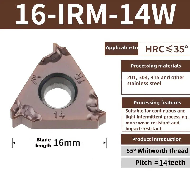 86-Internal thread stainless steel tool 11/16IR AG60 W universal turning blade Shandong Denso Pricision Tools Co.,Ltd.