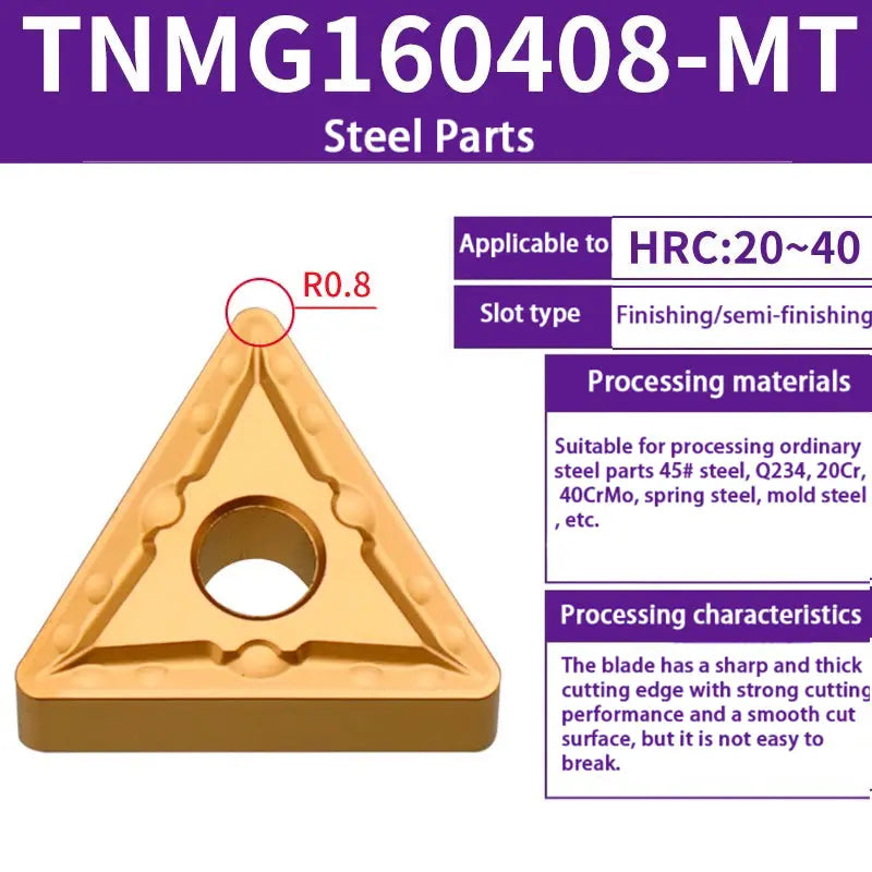 TNMG160404/08 triangle alloy cutter head Shandong Denso Pricision Tools Co.,Ltd.