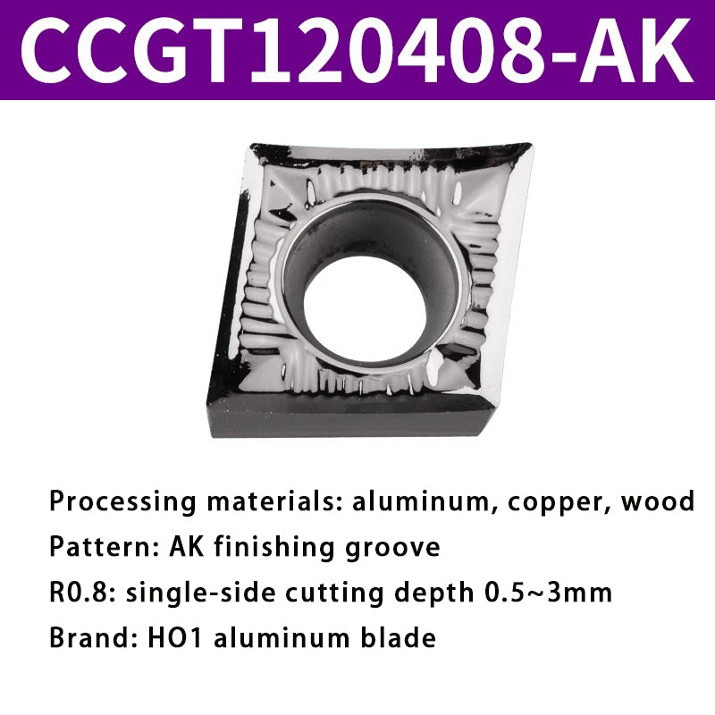 3003-Aluminum blade CCGT outer circle inner hole lathe blade alloy insert grain Shandong Denso Pricision Tools Co.,Ltd.