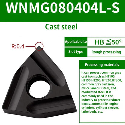 71-WNMG080408/04 Hardened alloy wear-resistant cutter head for steel parts Shandong Denso Pricision Tools Co.,Ltd.