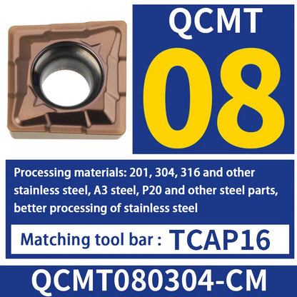 111-CNC single-edge U drill TCAP multi-function drilling, boring and turning integrated tool bar QCMT blade Shandong Denso Pricision Tools Co.,Ltd.