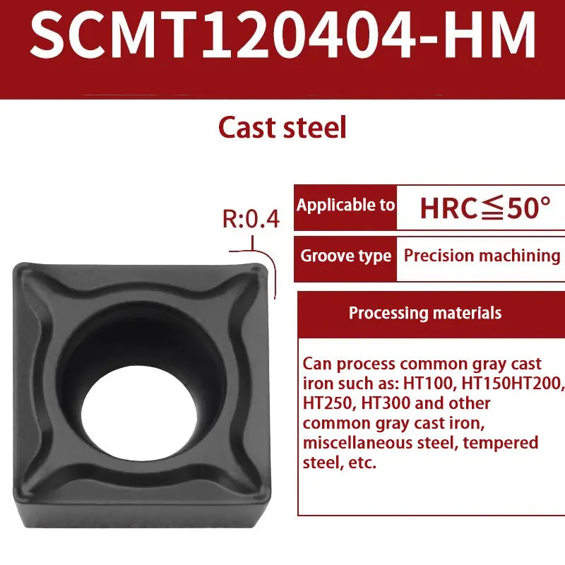 77-SCMT09T304 small square single-sided boring insert Shandong Denso Pricision Tools Co.,Ltd.