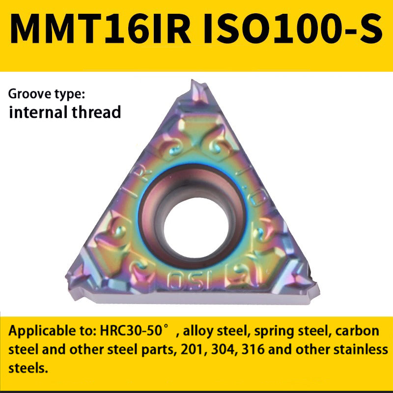 94-Colorful internal/external thread blade MMT 16IR/ER1.5-3.0 teeth steel parts high hardness special Shandong Denso Pricision Tools Co.,Ltd.