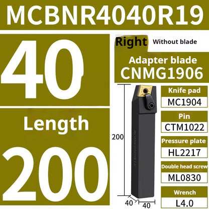 4002-CNC peach-shaped external round tool bar mcknl mcgn mcmnn mcbn mcsn lathe triangle fine turning external round turning tool bar tool