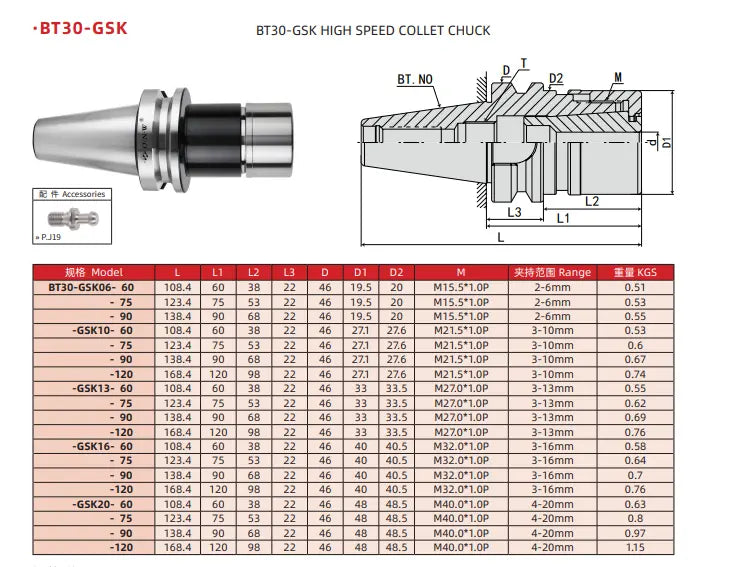 BT50 BT40 BT30 GSK High Precision Rapid Tool holders Shandong Denso Pricision Tools Co.,Ltd.