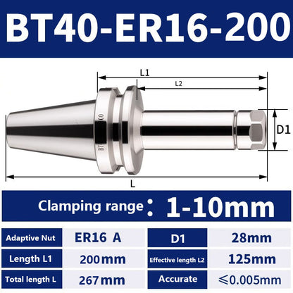 4002 BT40-ER11/16/20/25/32/40/50 Milling Tool Holder CNC Machining Center Spindle Tool Holder