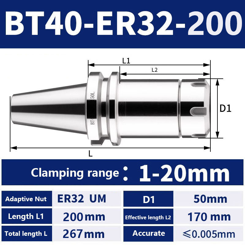 4002 BT40-ER11/16/20/25/32/40/50 Milling Tool Holder CNC Machining Center Spindle Tool Holder