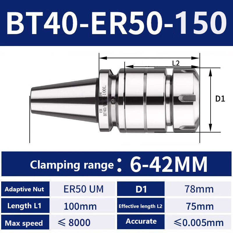 4002 BT40-ER11/16/20/25/32/40/50 Milling Tool Holder CNC Machining Center Spindle Tool Holder