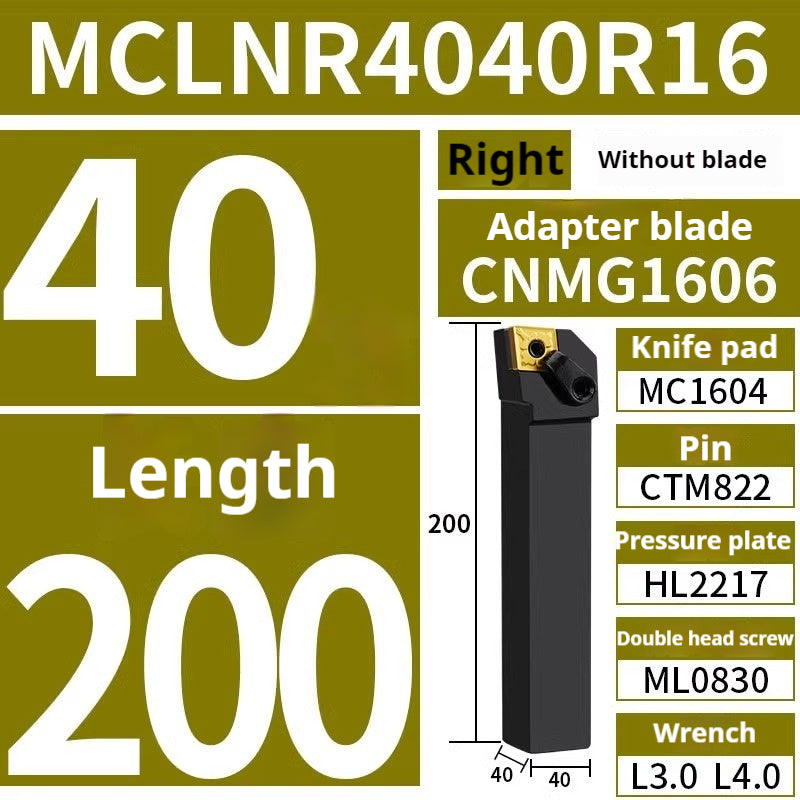 4002-CNC peach-shaped external round tool bar mwln mtjn mtbn mtqn mtenn mtfn mtgn mcln mckn lathe triangle fine turning external round turning tool bar tool