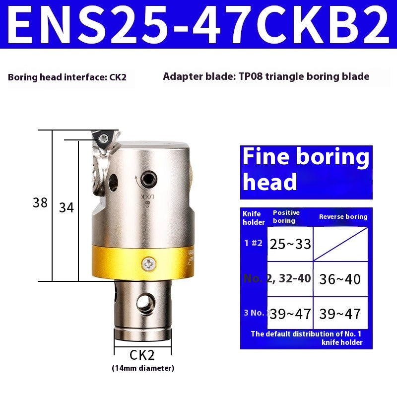 6005 Fine Boring ToolsFine Boring HeadAdjustable Double Edge Rough Boring Center Boring HeadTungsten Carbide ShankEWN Small Bore Boring Heads Shandong Denso Pricision Tools Co.,Ltd.