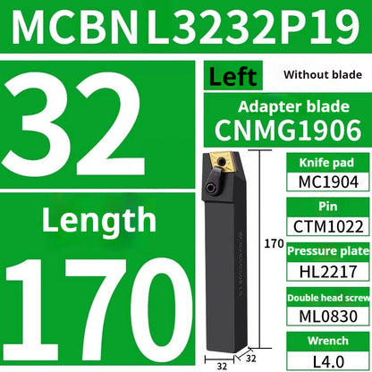 4002-CNC peach-shaped external round tool bar mcknl mcgn mcmnn mcbn mcsn lathe triangle fine turning external round turning tool bar tool