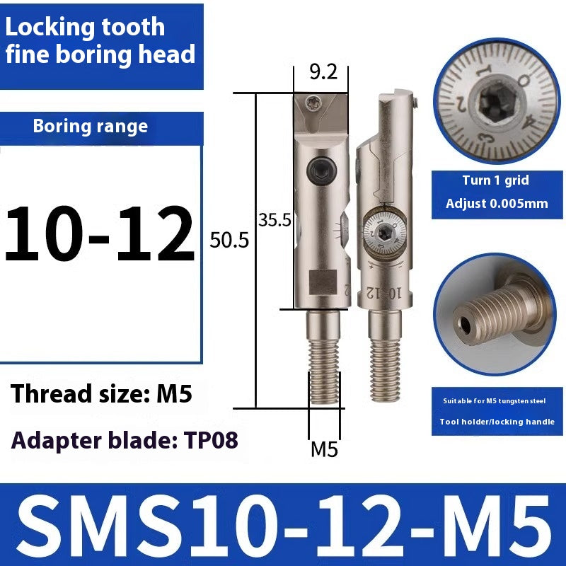 6005 Fine Boring ToolsFine Boring HeadAdjustable Double Edge Rough Boring Center Boring HeadTungsten Carbide ShankEWN Small Bore Boring Heads Shandong Denso Pricision Tools Co.,Ltd.